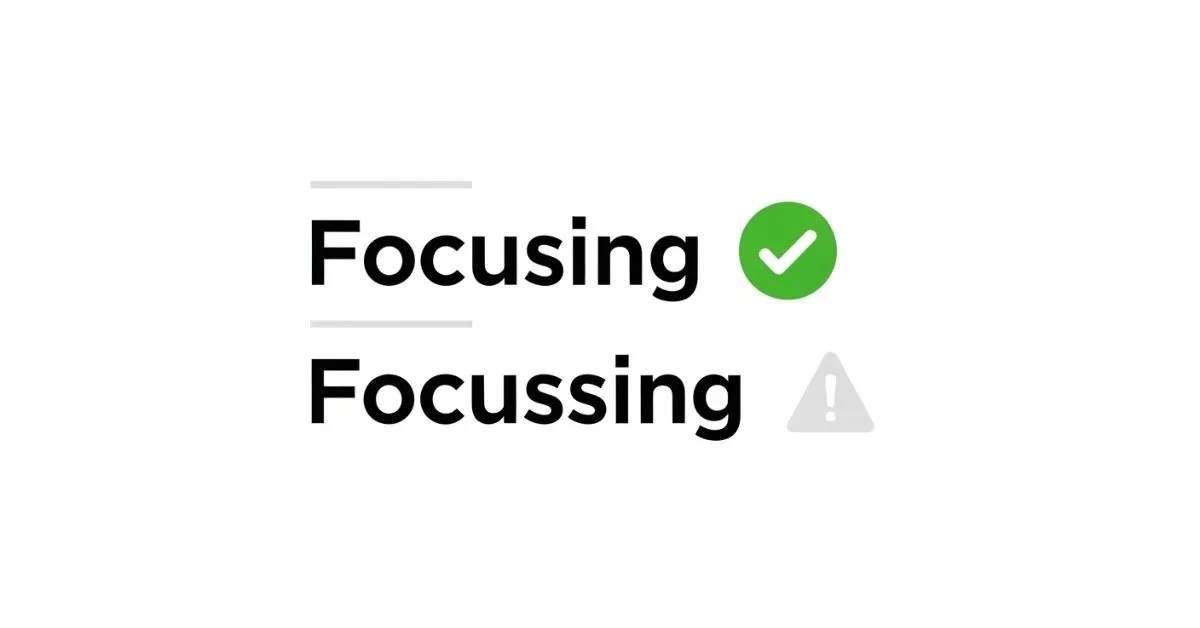 Focussing or Focusing