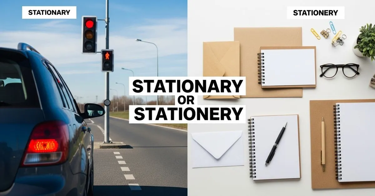 Stationary or Stationery