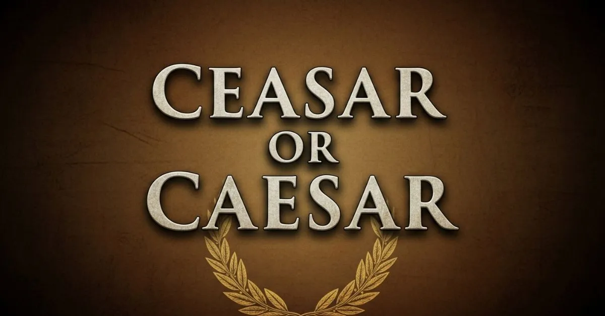 Ceasar or Caesar