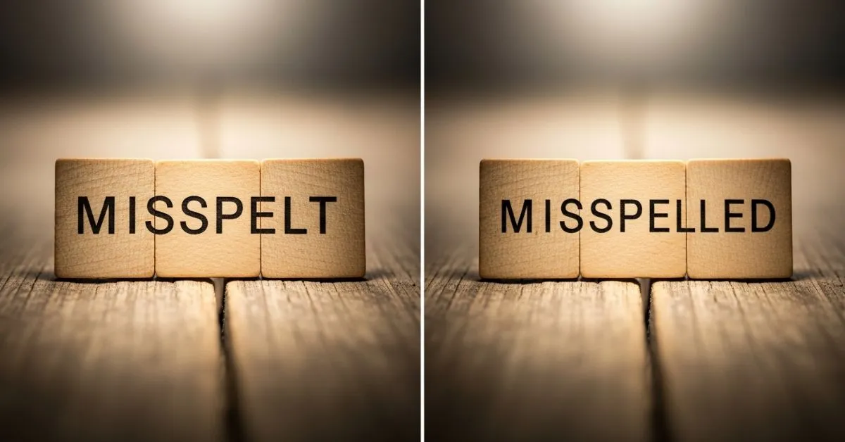 Misspelt or Misspelled