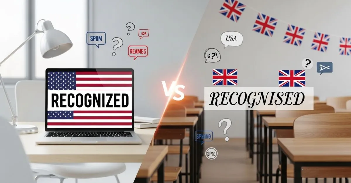 Recognised  or Recognized