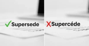 Supersede or Supercede