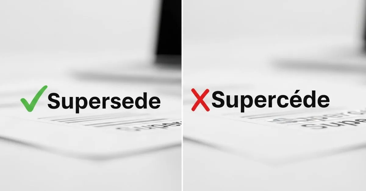 Supersede or Supercede