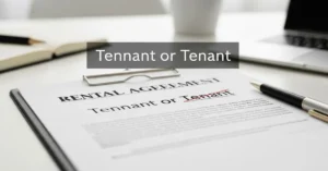 Tennant or Tenant