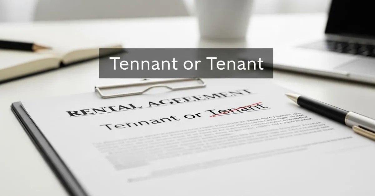 Tennant or Tenant