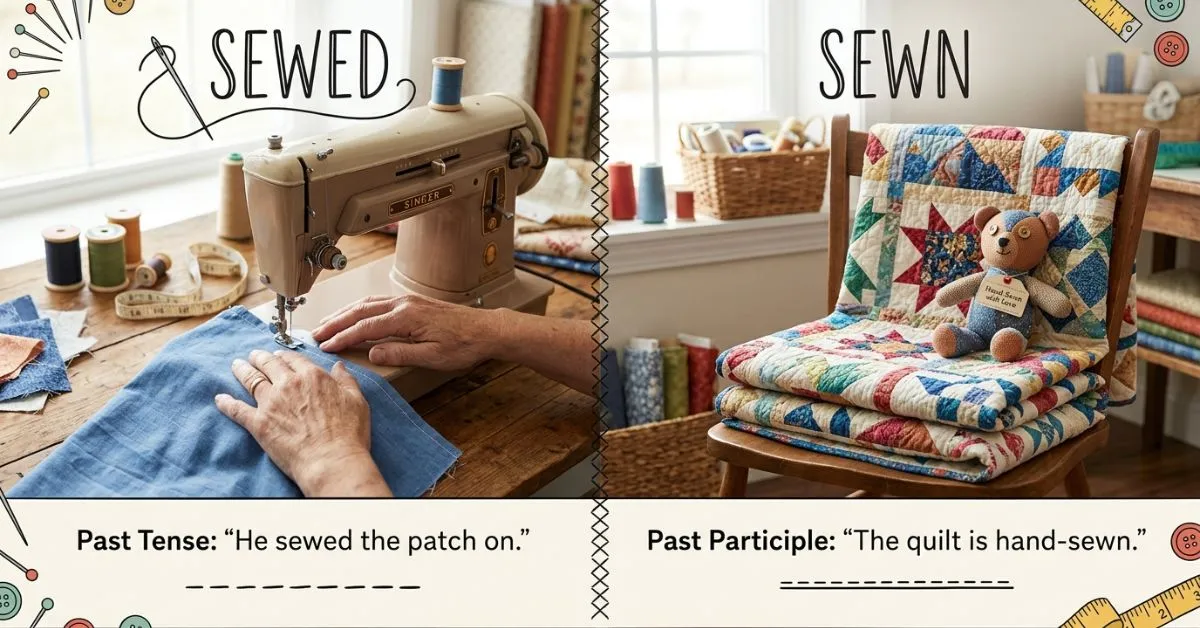 Sewed or Sewn