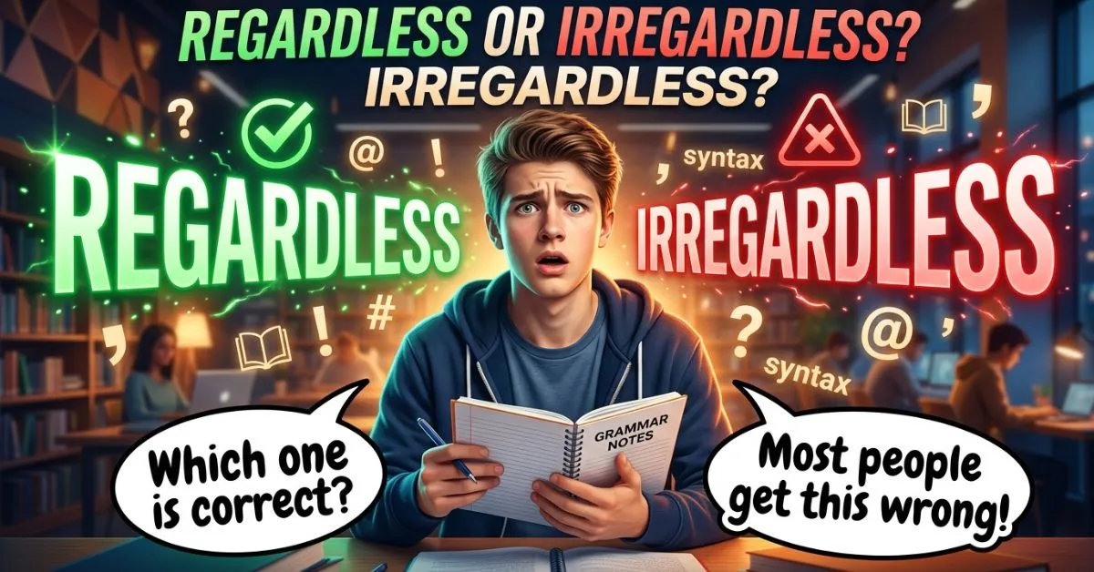 Regardless or Irregardless