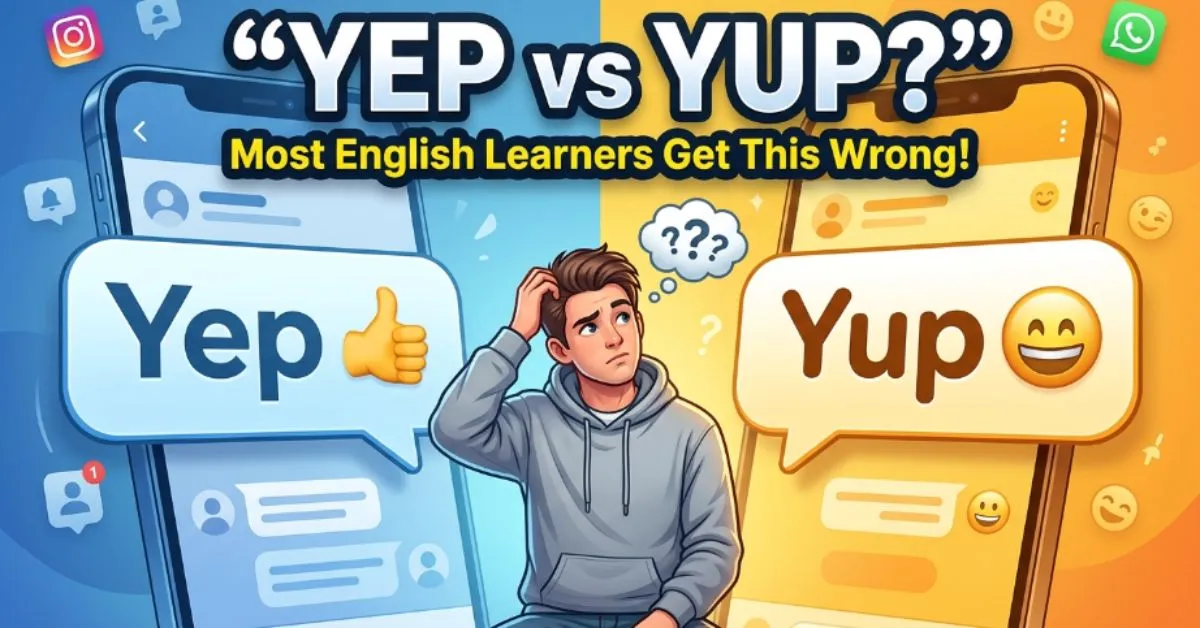 Yep or Yup