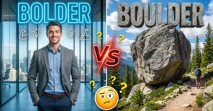 Bolder or Boulder