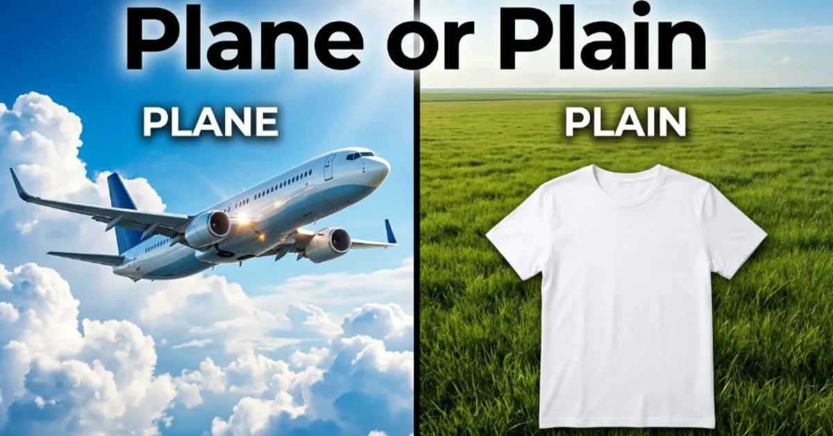 Plane or Plain