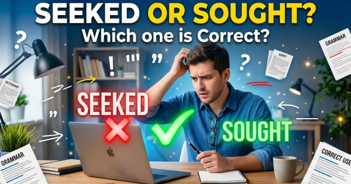 Seeked or Sought