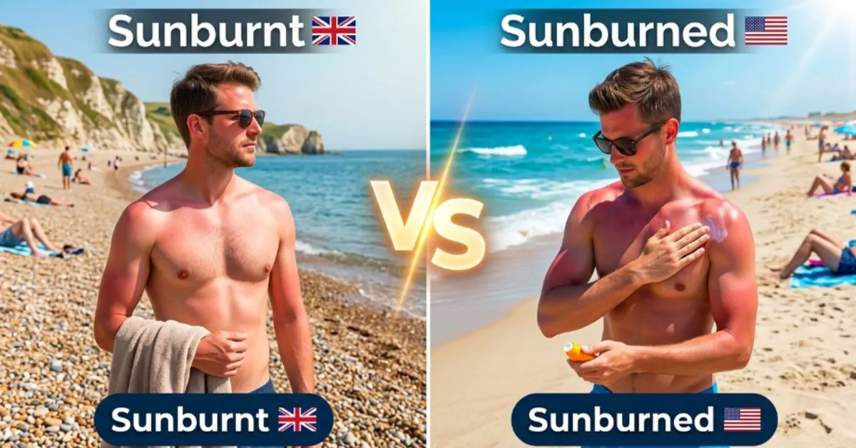 Sunburnt or Sunburned